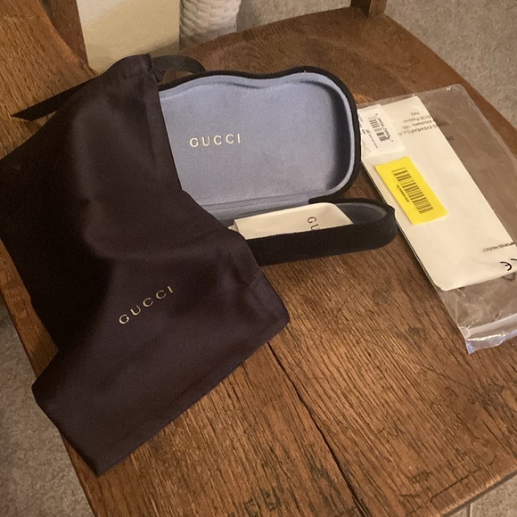 Gucci GG Gold-Gold-Pink Sunglasses Full Inclusion NWT - Picture 10 of 12